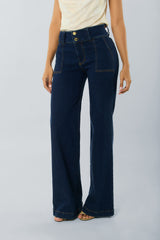 Jean flare pretina ancha