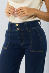 Jean flare pretina ancha