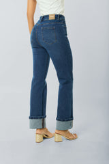 Jean bota recta 5 bolsillos