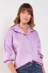 Camisa con bolsillos giagonales