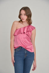 Blusa un solo hombro con bolero