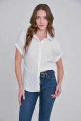 Camisa m/c con elástico