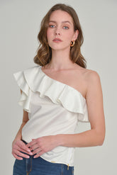 Blusa asimétrica bolero en cort