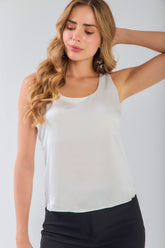 Blusa m/s en sateen