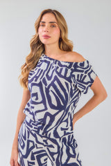 Blusa solo hombro asimetrica