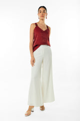 Blusa de tiras con heraje