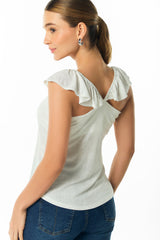 Blusa tiras con gola