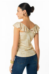 Blusa tiras con gola