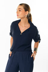 Bluson escote gota con herraje