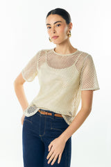 Camiseta en malla