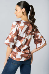 Bluson manga 3/4 estampado