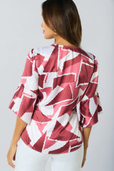 Bluson manga 3/4 estampado