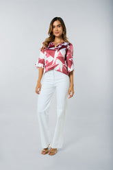 Bluson manga 3/4 estampado