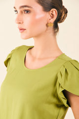 Blusa manga tulipán