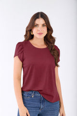 Blusa m/c tulipan en rayon