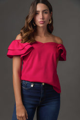 Blusa Layla Off Shoulder con Doble Bolero