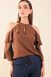 Blusa halter con bolero