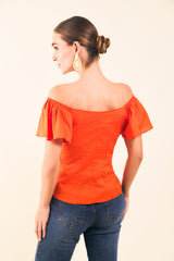 Blusa off shoulders fit corset mg campana