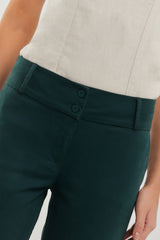 Pantalón básico en drill bota recta t.medio