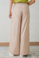 Pantalón palazzo bolsillos ribetes