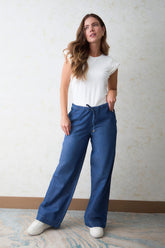 Pantalon baggy en tencel
