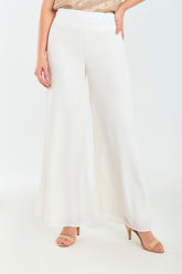 Pantalón básico en chiffon