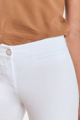 Culotte en drill bolsillos ojal