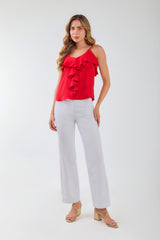 Pantalón en drill bota recta