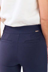 Pantalón clásico bota recta imitación bolsillos