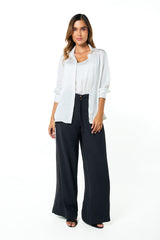 Pantalón palazzo prenses y cinturón