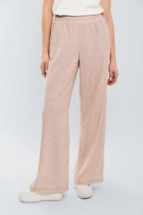 Pantalon palazzo pretina resortada con alforzas laterales