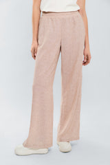 Pantalon palazzo pretina resortada con alforzas laterales