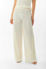 Pantalón palazzo en crochet