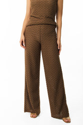 Pantalón palazzo en crochet