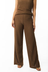 Pantalón palazzo en crochet