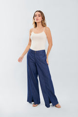 Pantalon palazzo c/cortes