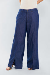 Pantalon palazzo c/cortes