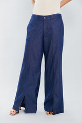 Pantalon palazzo c/cortes
