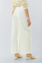 Pantalón palazzo con vena y pasadores