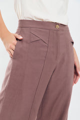 Pantalon palazzo cortes delanteros