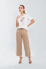 Culotte en dril ribetes traseros