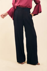 Pantalón en chambray satinado