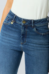 Jean bota recta 5 bolsillos