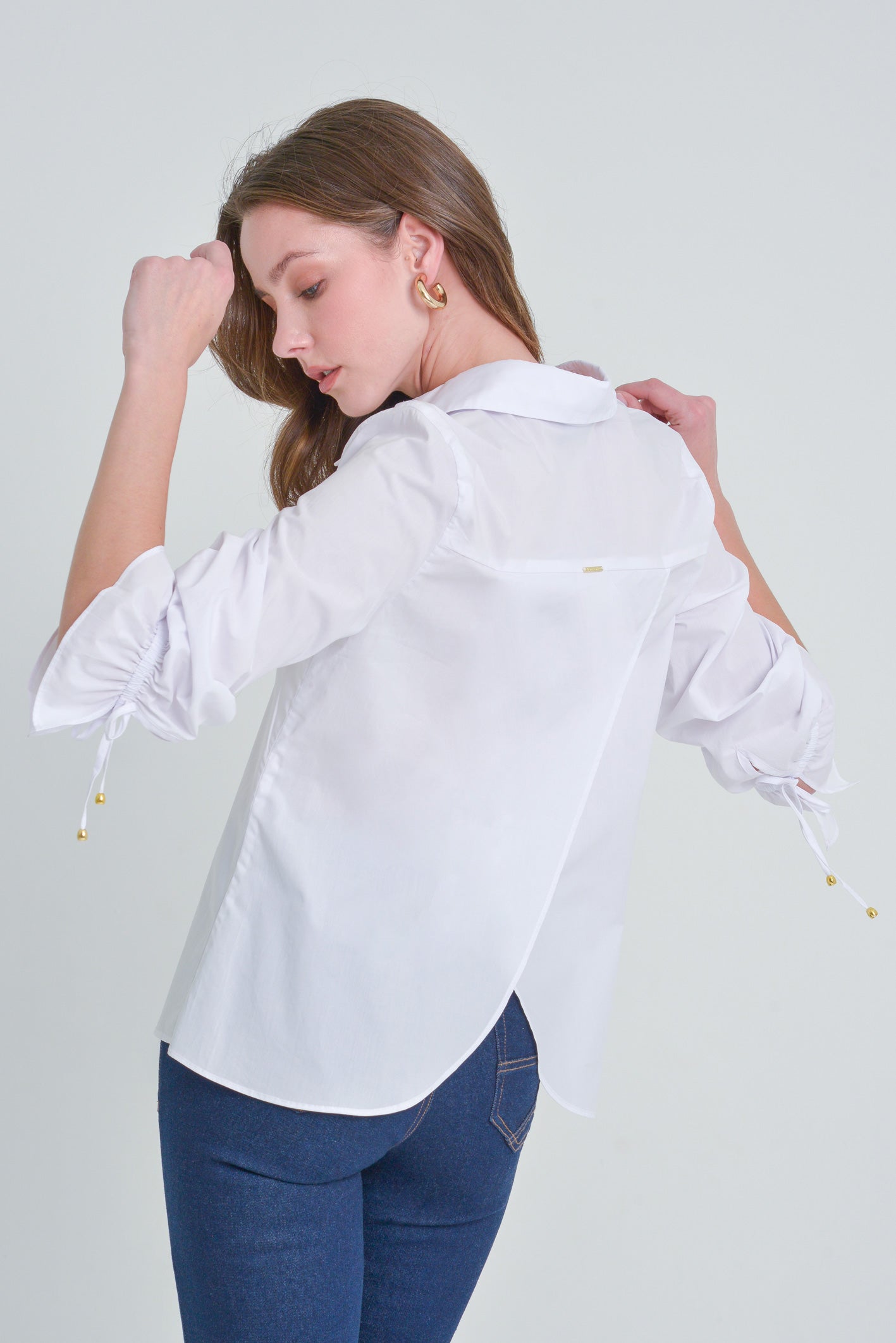 Blusa manga 3/4 con punteras