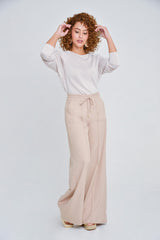 Blusa en tejido de punto manga 3/4