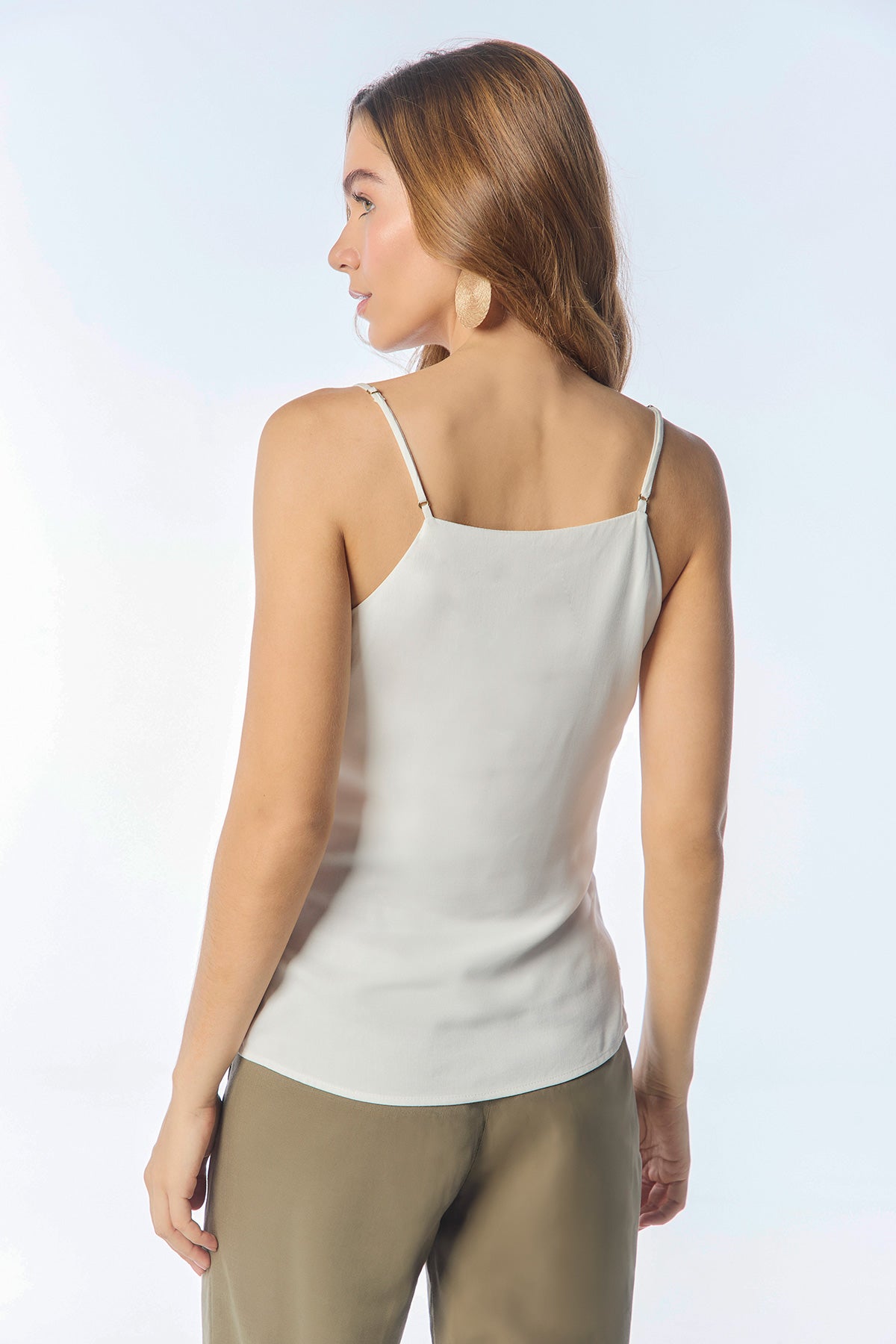 Blusa tiras tejido palmas