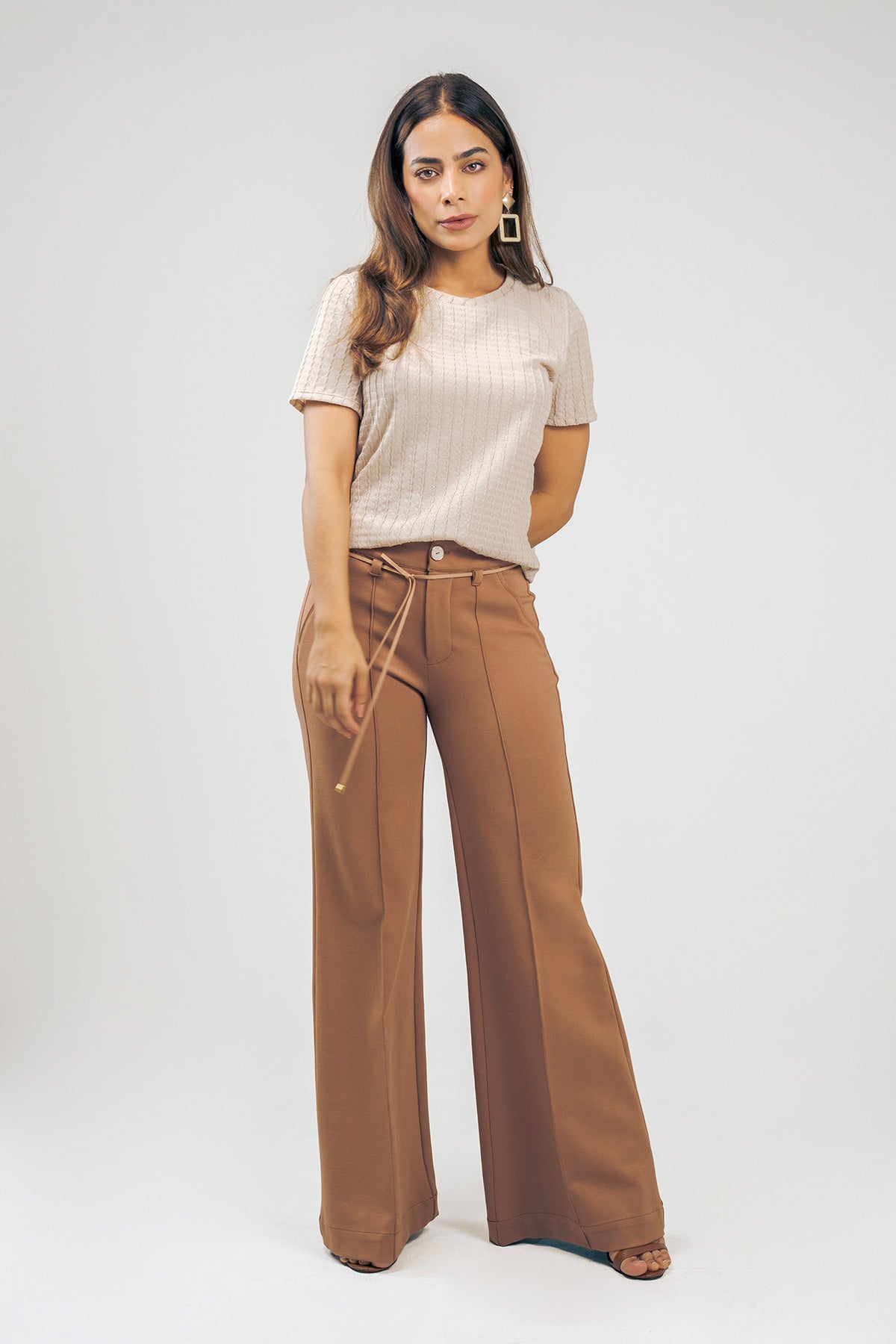 Camiseta manga corta con textura