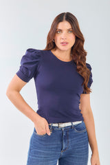 Camiseta básica manga corta con prenses