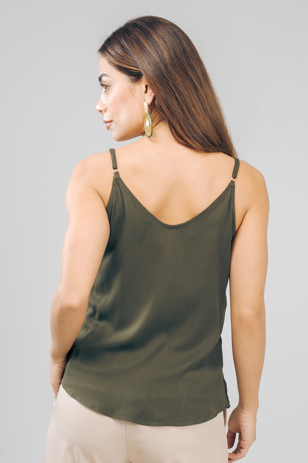 Blusa tiras escote V en rayon