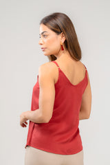 Blusa tiras escote V en rayon
